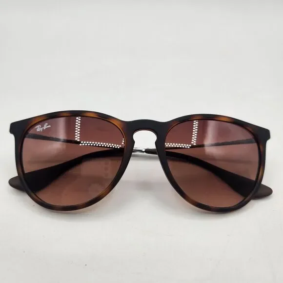 Ray-Ban Sunglasses RB4171 Erika Rubber Havana Brown Gradient Dark Brown Lens - Picture 4 of 16